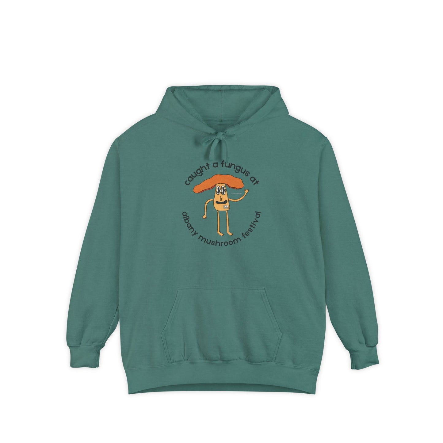 Fun Gus - "Caught a Fungus At Albany Mushroom Festival Hoodie |Mushroom Festival Sweatshirt - Caught a Fungus Design, Unisex Cozy Top, Fall Fashion, Nature Lover Gift, Foraging, Fungi Lover