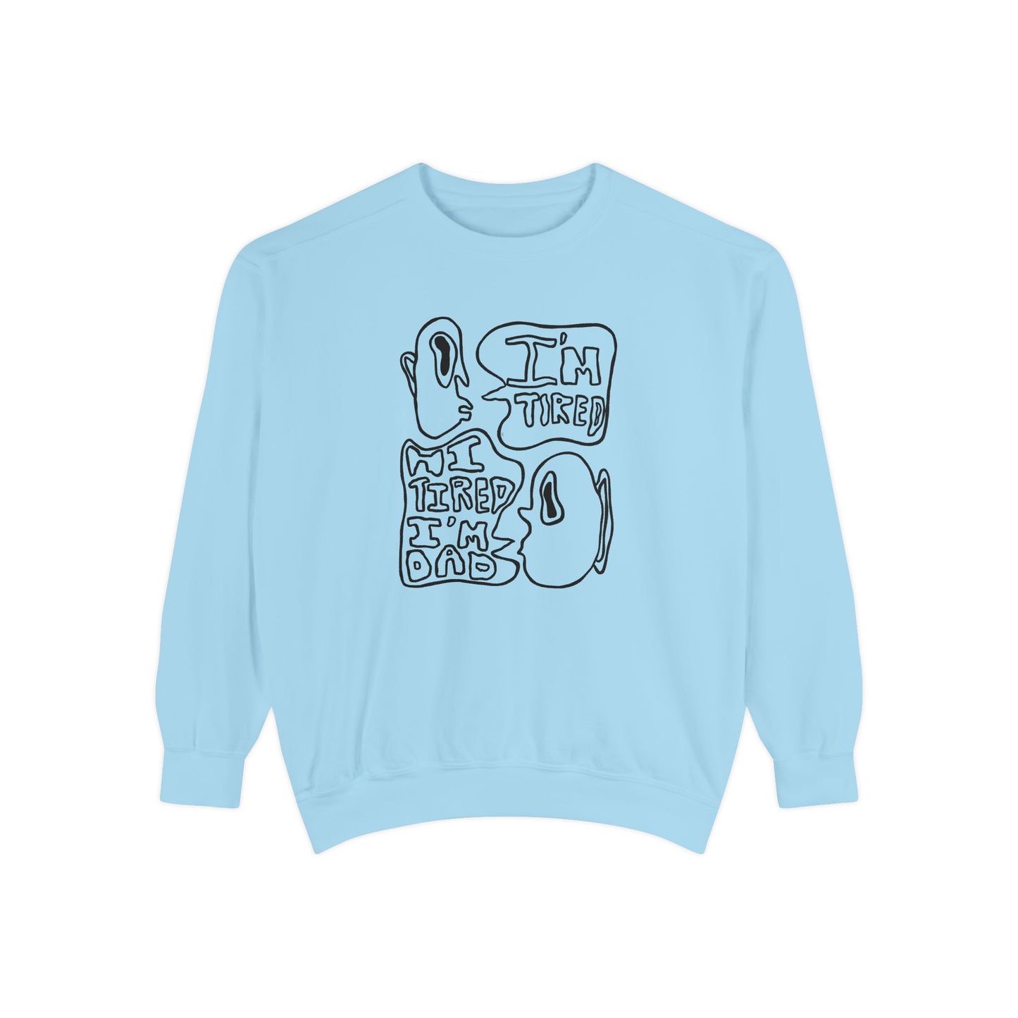 Dad Joke Crewneck | Narcolepsy Awareness and Dad Joke Abstract Faces Sweatshirt, Comfort Colors