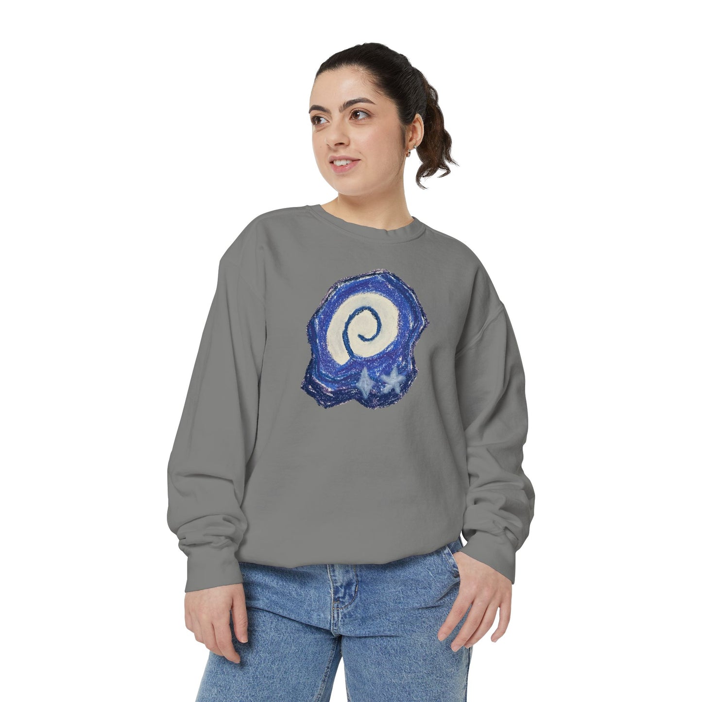 AC Fossil Crewneck | Unisex Garment-Dyed Sweatshirt, Casual Comfort, Comfort Colors
