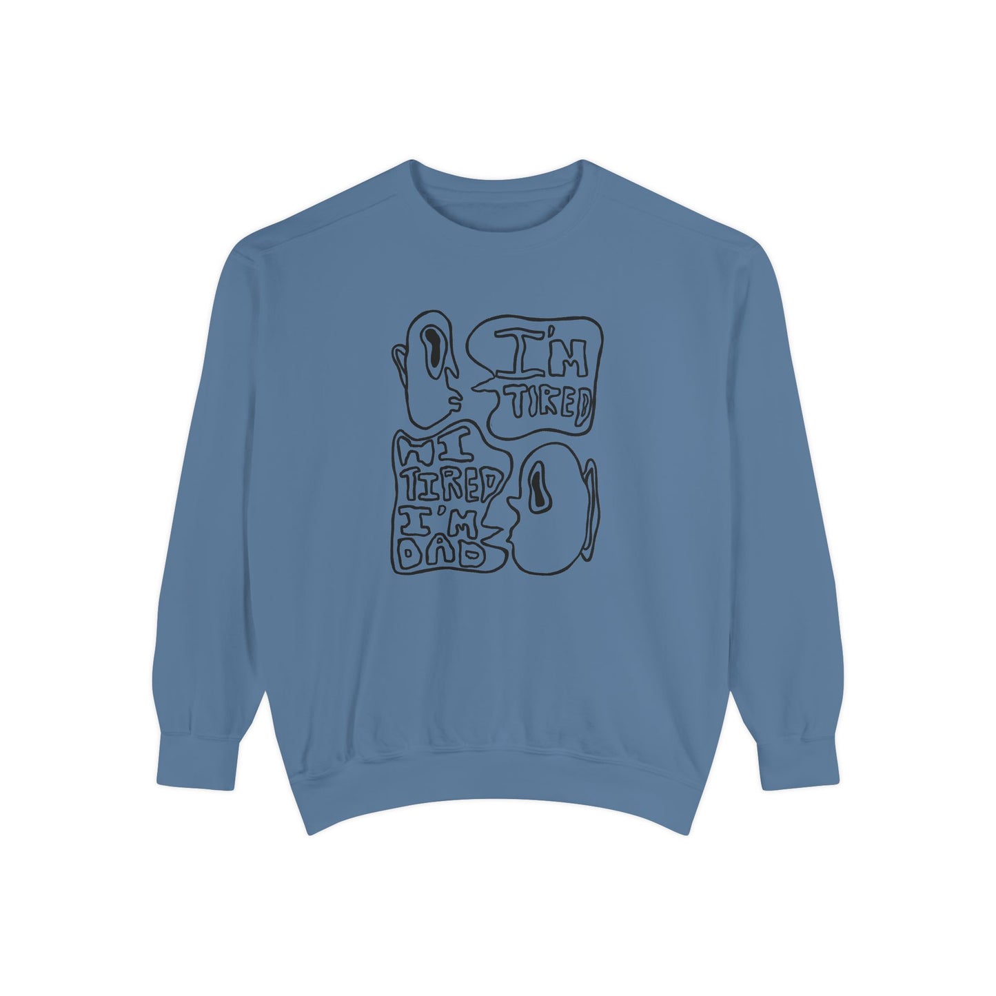 Dad Joke Crewneck | Narcolepsy Awareness and Dad Joke Abstract Faces Sweatshirt, Comfort Colors