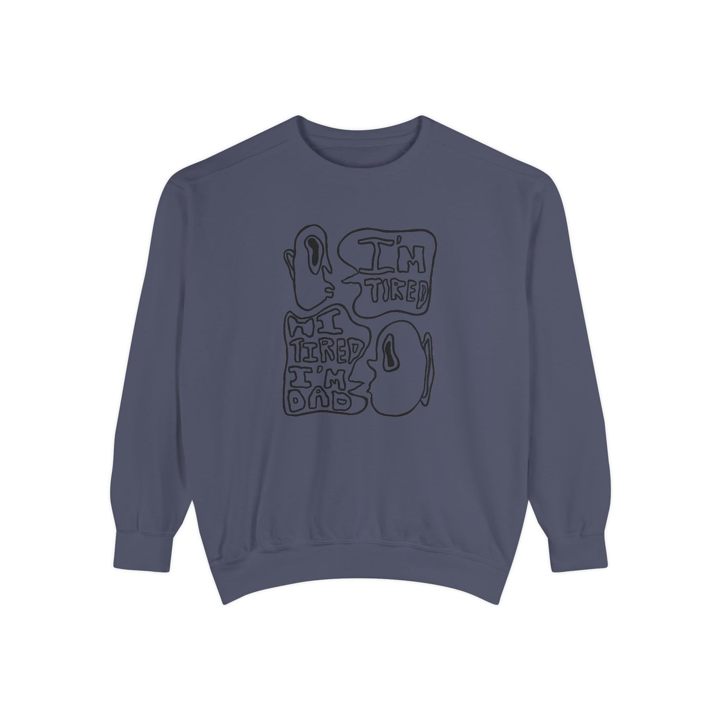 Dad Joke Crewneck | Narcolepsy Awareness and Dad Joke Abstract Faces Sweatshirt, Comfort Colors