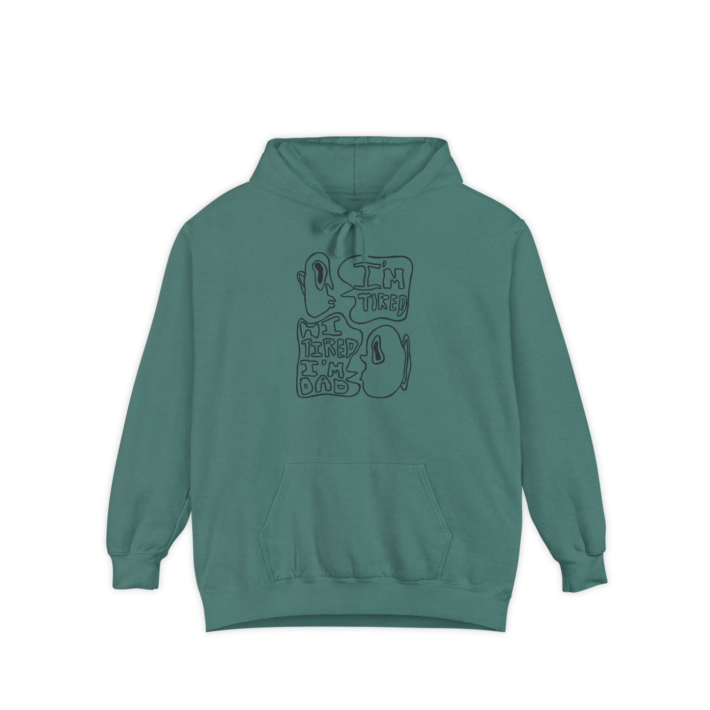 Dad Joke Hoodie | Narcolepsy Awareness and Dad Joke Abstract Faces Sweatshirt, Comfort Colors