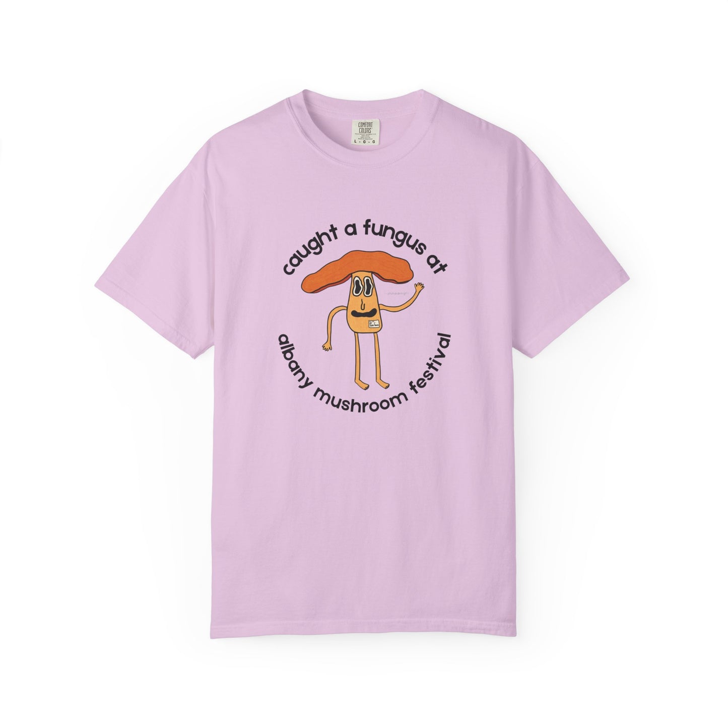 Fun Gus - "Caught a Fungus At Albany Mushroom Festival T-Shirt | Mushroom Festival Graphic Tee - Caught a Fungus Design, Unisex Top, Fall Fashion, Nature Lover Gift, Foraging, Fungi Lover