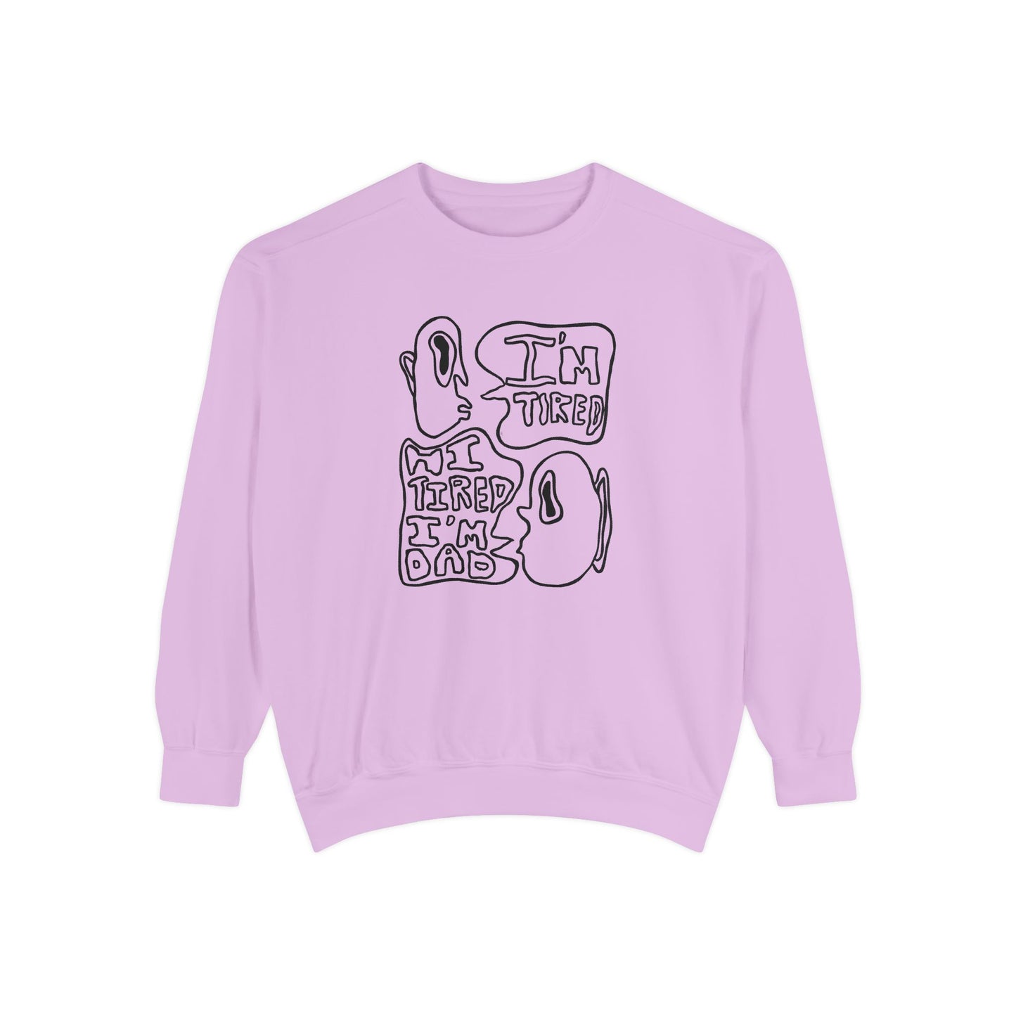 Dad Joke Crewneck | Narcolepsy Awareness and Dad Joke Abstract Faces Sweatshirt, Comfort Colors
