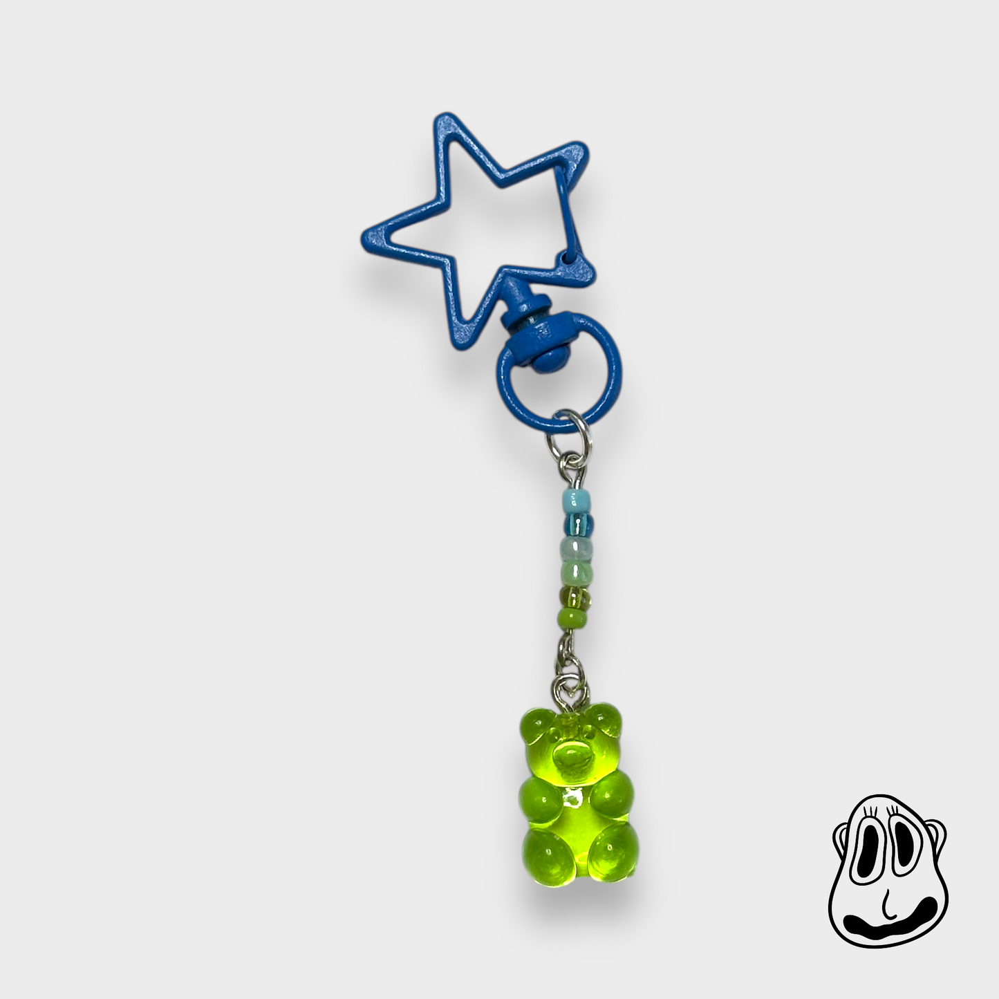 Berry Lime Gummy Bear Keychain | Handmade Accessories