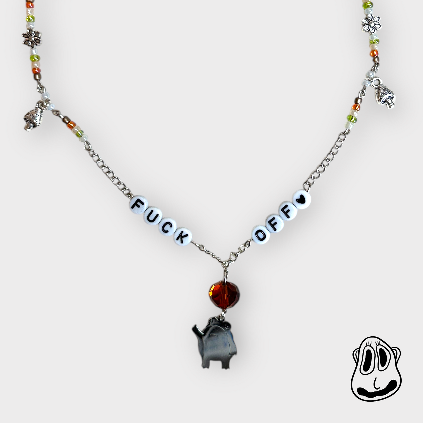 Frog Says F*ck Off Necklace | Chain Necklace