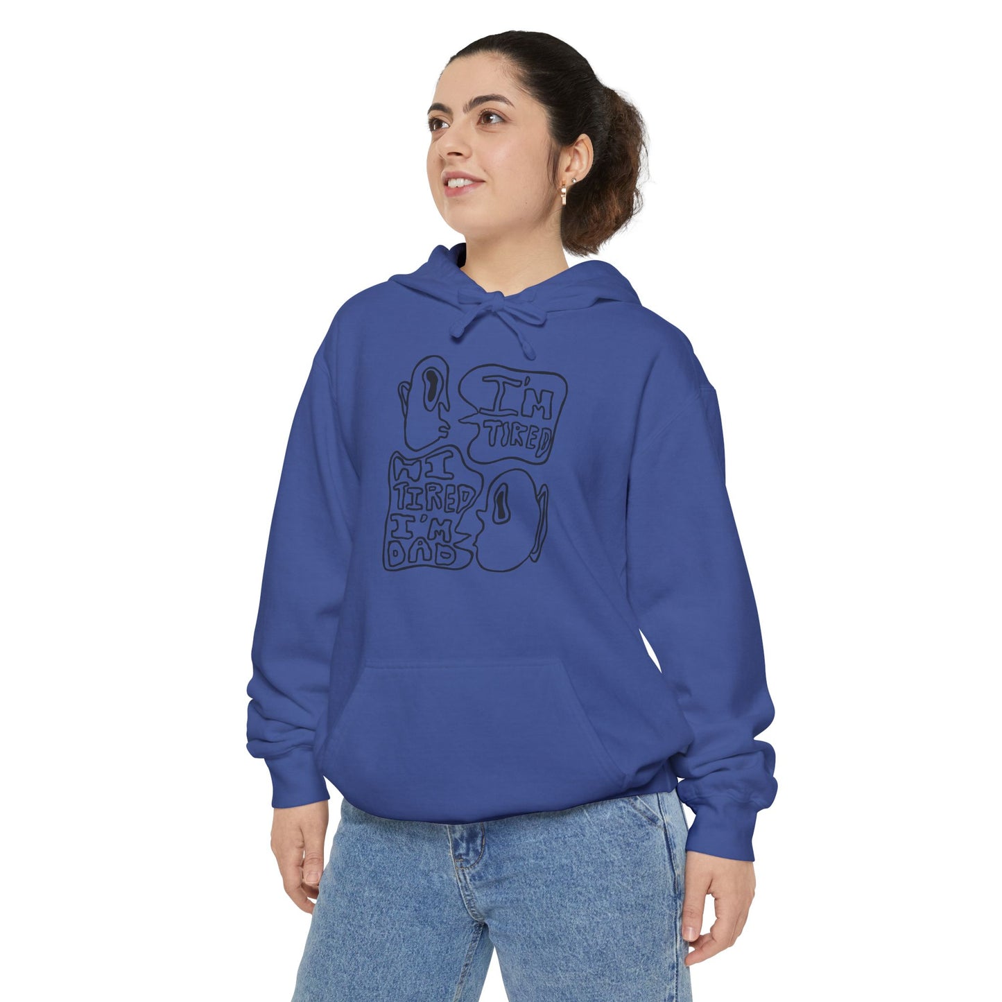 Dad Joke Hoodie | Narcolepsy Awareness and Dad Joke Abstract Faces Sweatshirt, Comfort Colors