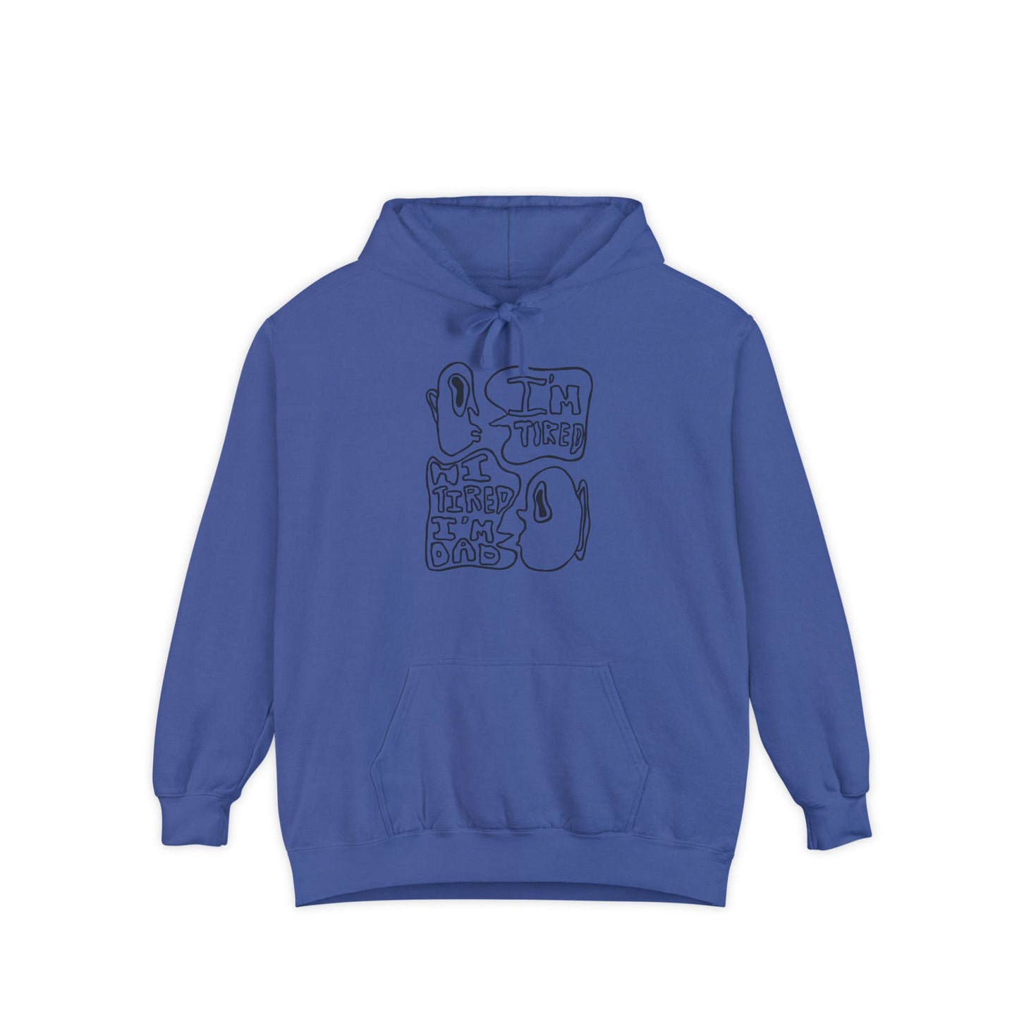 Dad Joke Hoodie | Narcolepsy Awareness and Dad Joke Abstract Faces Sweatshirt, Comfort Colors