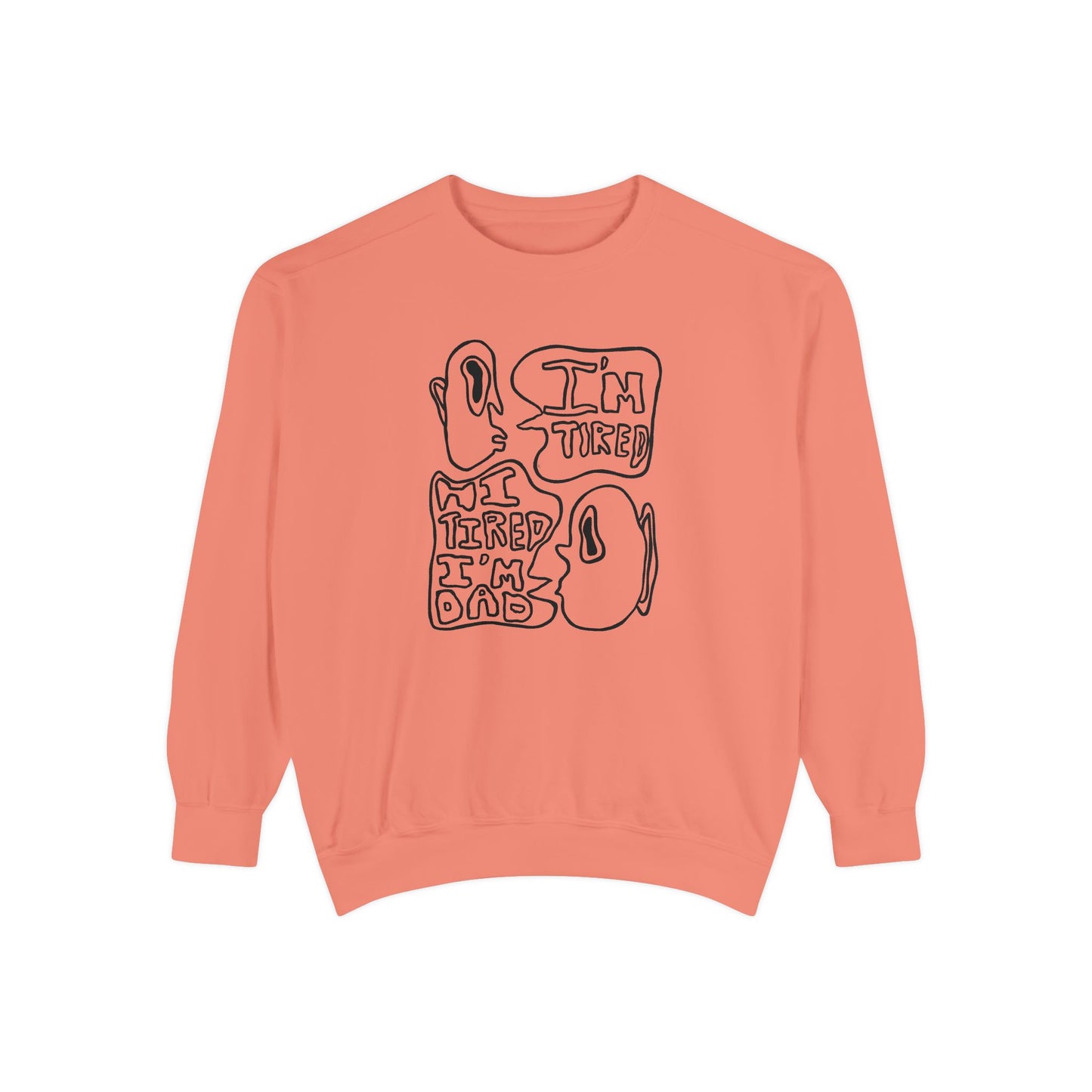 Dad Joke Crewneck | Narcolepsy Awareness and Dad Joke Abstract Faces Sweatshirt, Comfort Colors