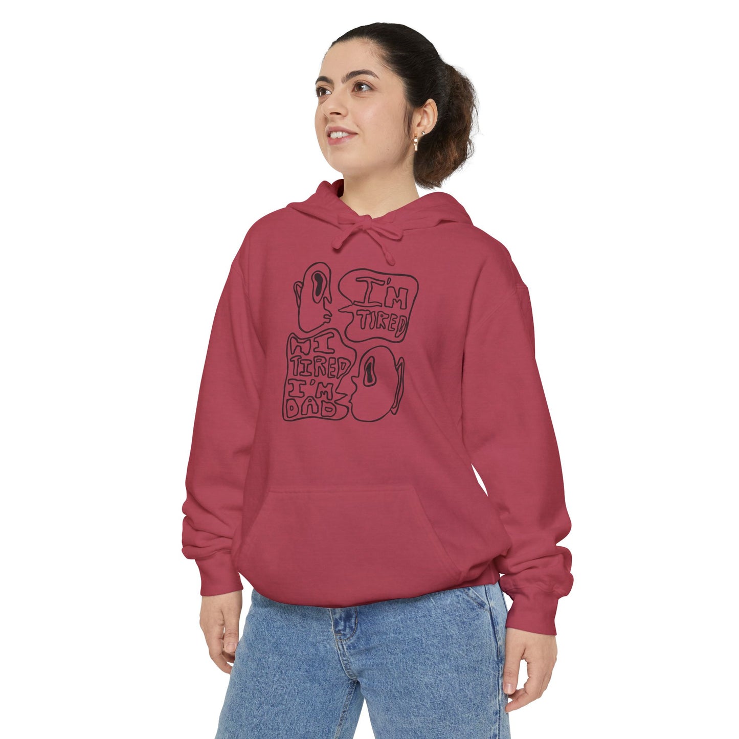 Dad Joke Hoodie | Narcolepsy Awareness and Dad Joke Abstract Faces Sweatshirt, Comfort Colors