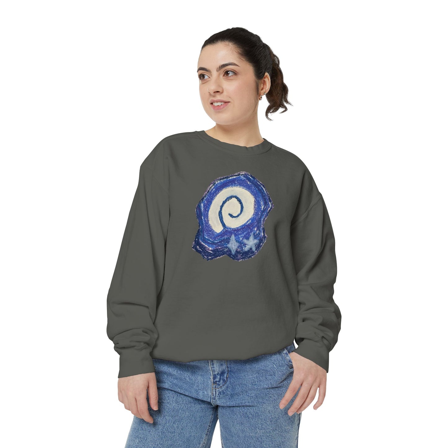 AC Fossil Crewneck | Unisex Garment-Dyed Sweatshirt, Casual Comfort, Comfort Colors