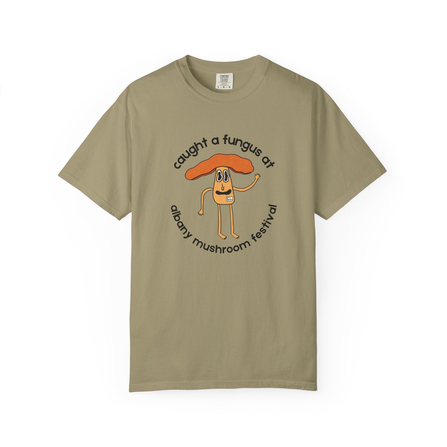 Fun Gus - "Caught a Fungus At Albany Mushroom Festival T-Shirt | Mushroom Festival Graphic Tee - Caught a Fungus Design, Unisex Top, Fall Fashion, Nature Lover Gift, Foraging, Fungi Lover