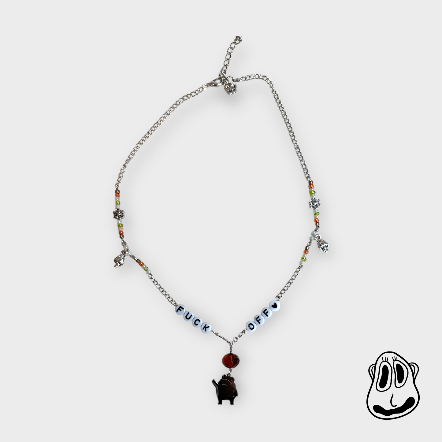 Frog Says F*ck Off Necklace | Chain Necklace