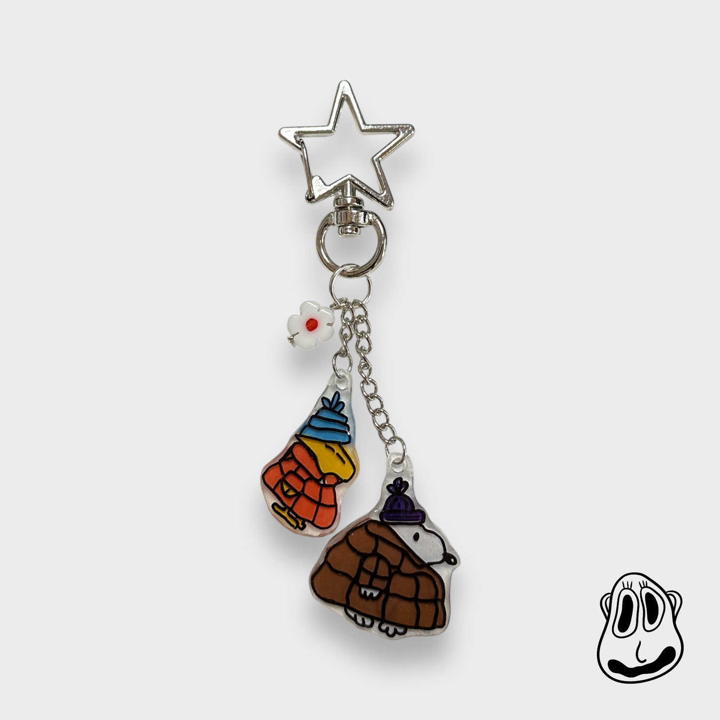 Dog and Bird Keychain | Handmade Accessories for Bags, Keys, etc.