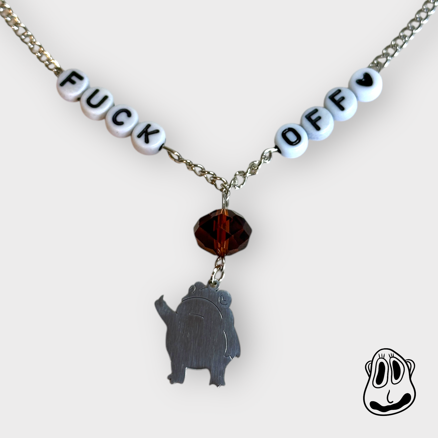 Frog Says F*ck Off Necklace | Chain Necklace