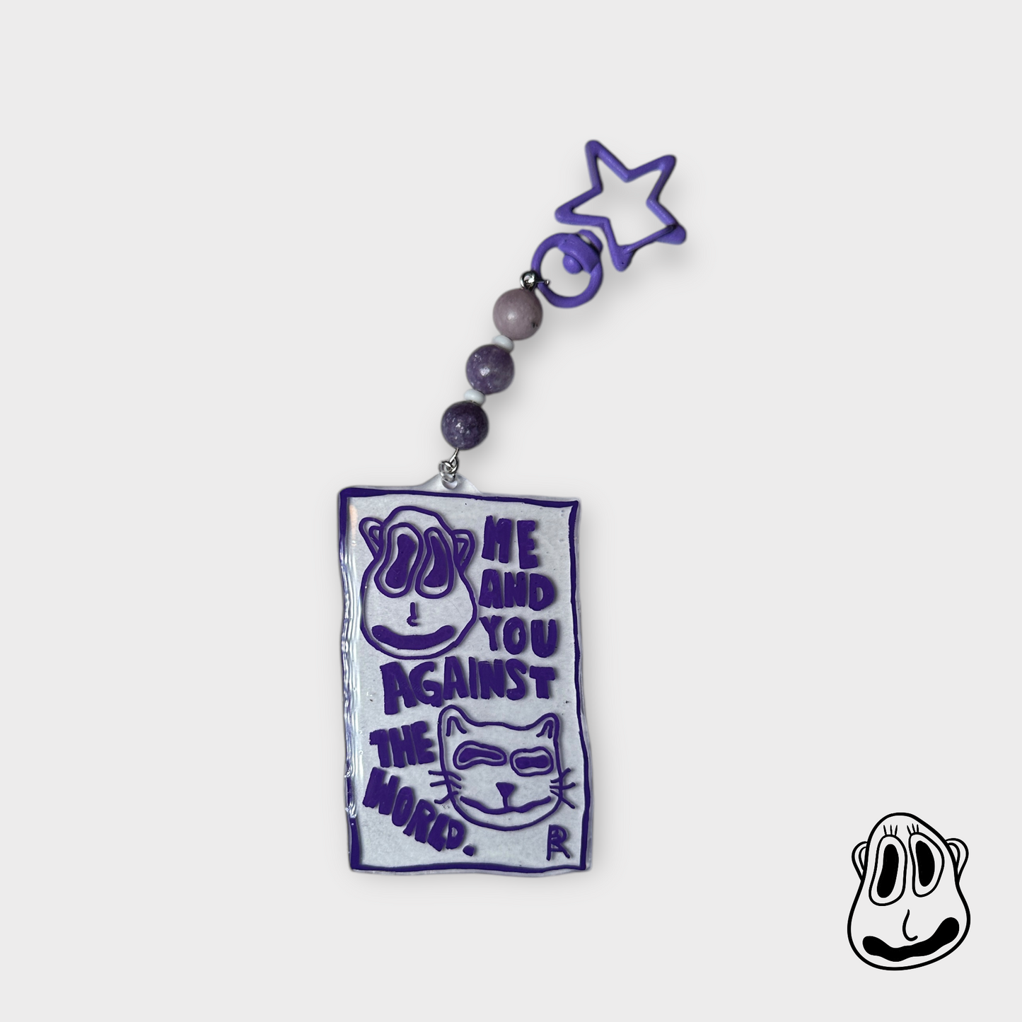 Me and You Against the World Keychain