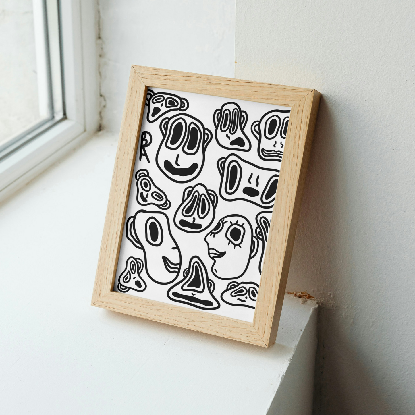 Faces Art Print