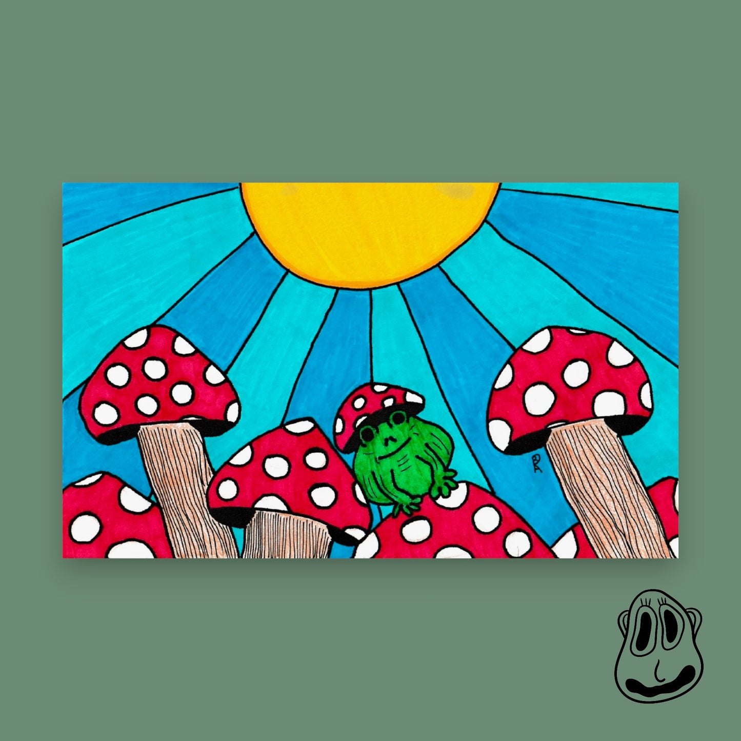 Mushroom Forest Art Print