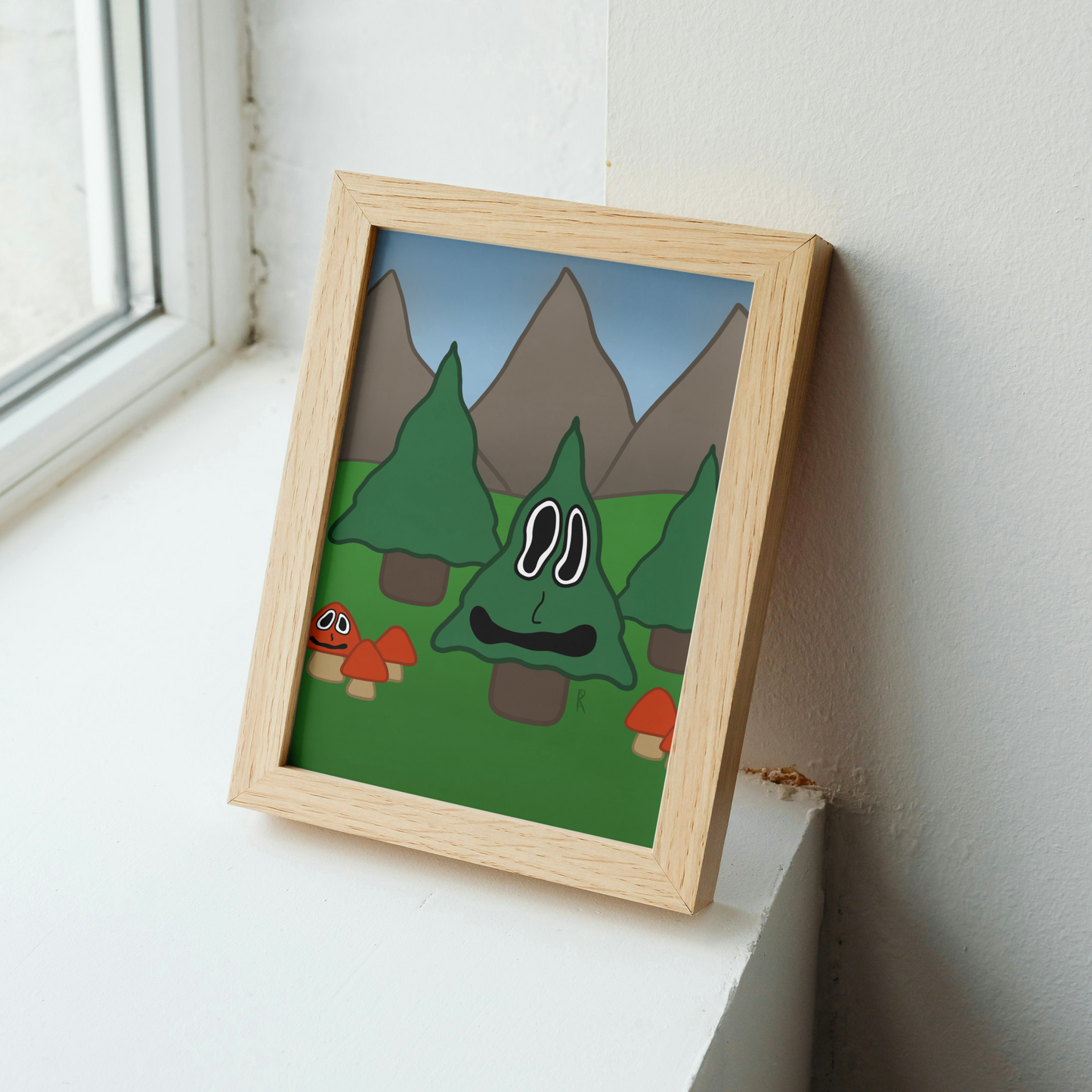 Silly Scenery Art Print