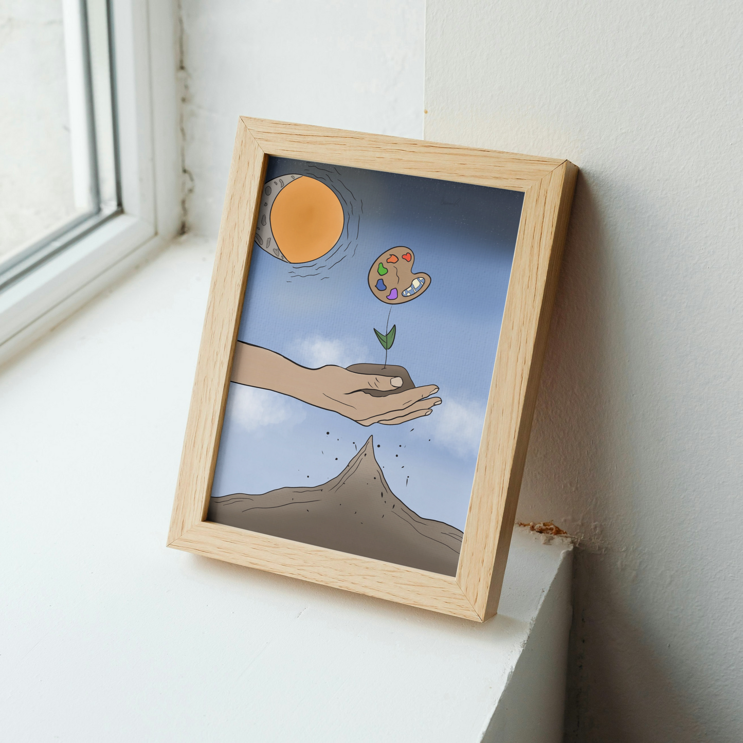 World in my Hands Art Print