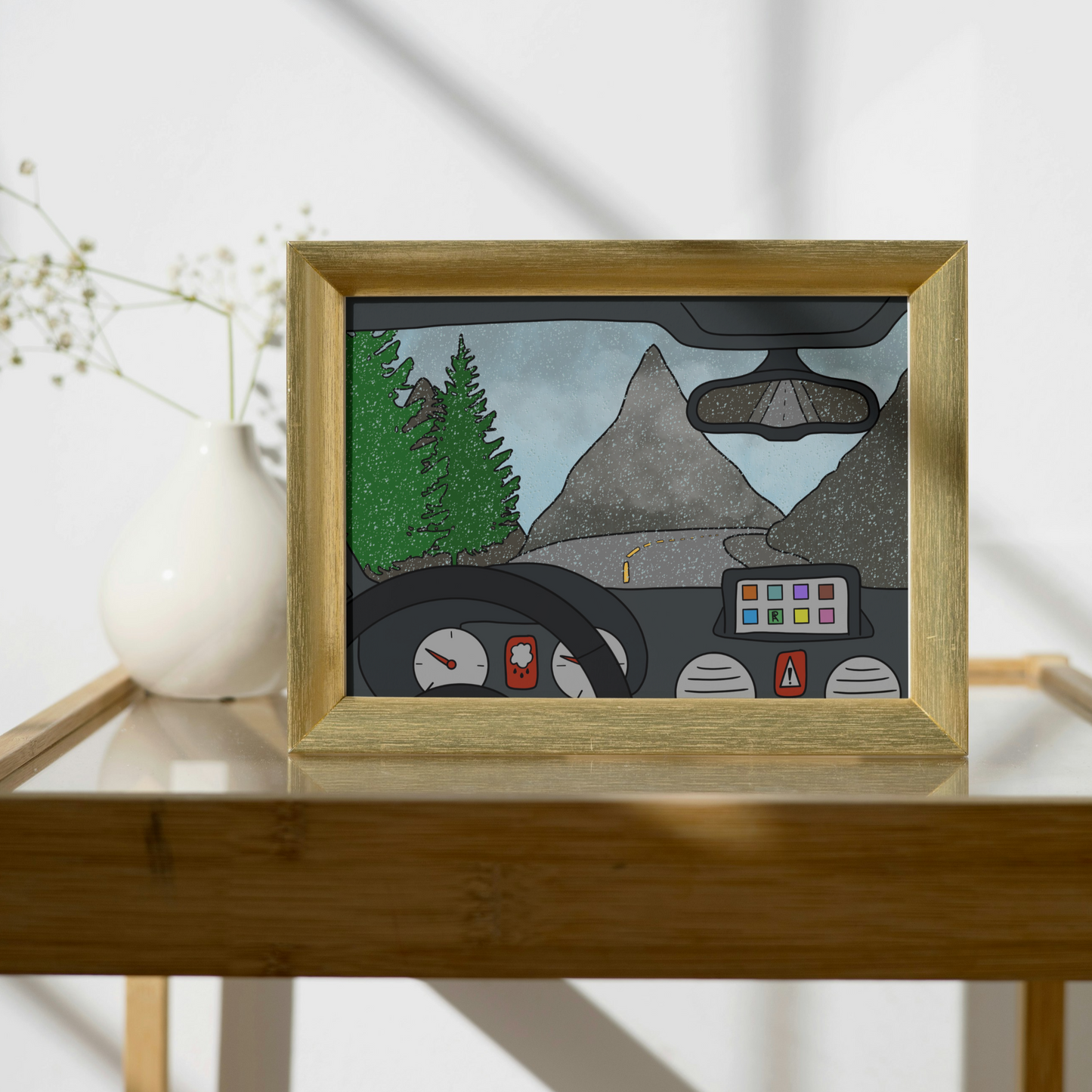 Stormy Roads Art Print