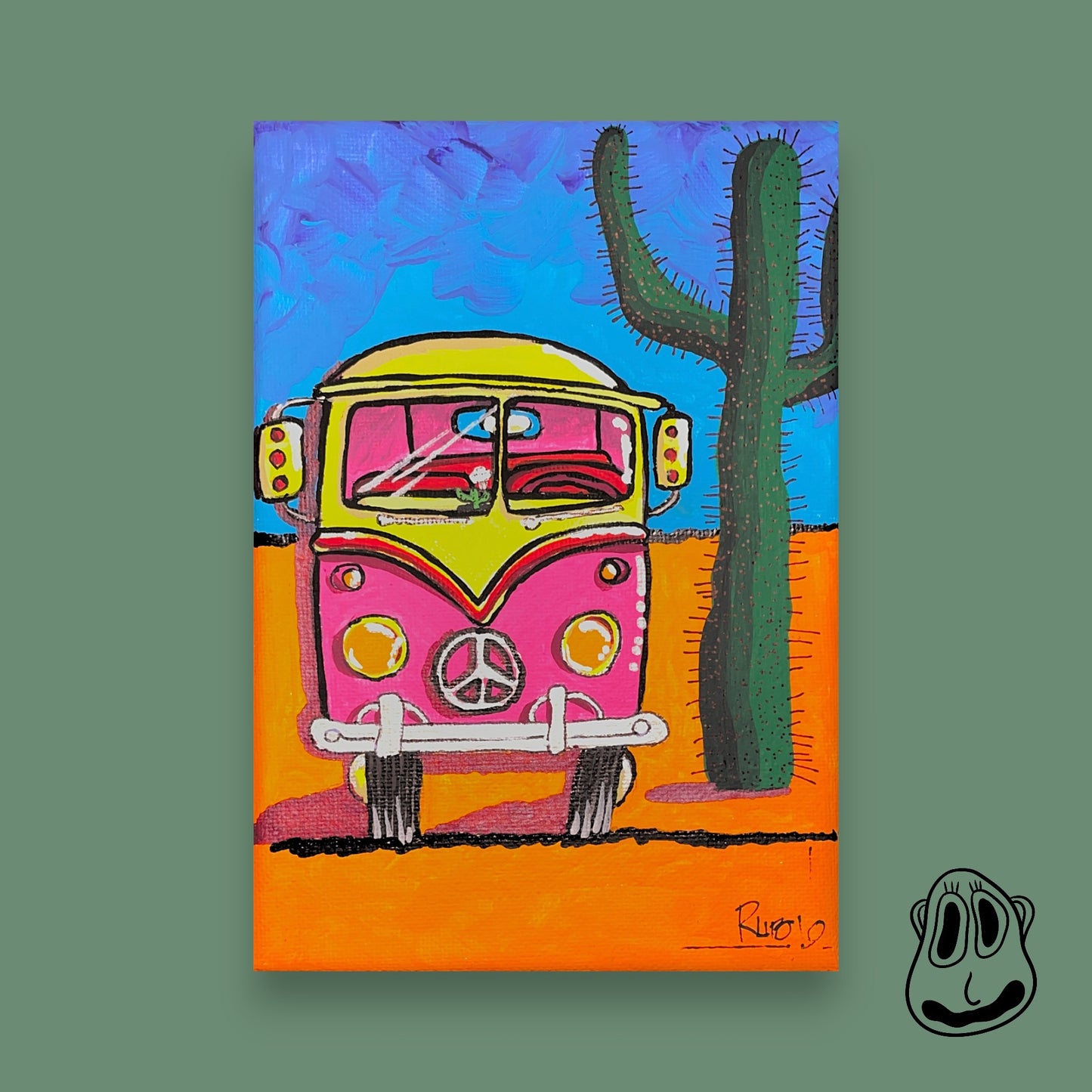 Old-School Bus Art Print