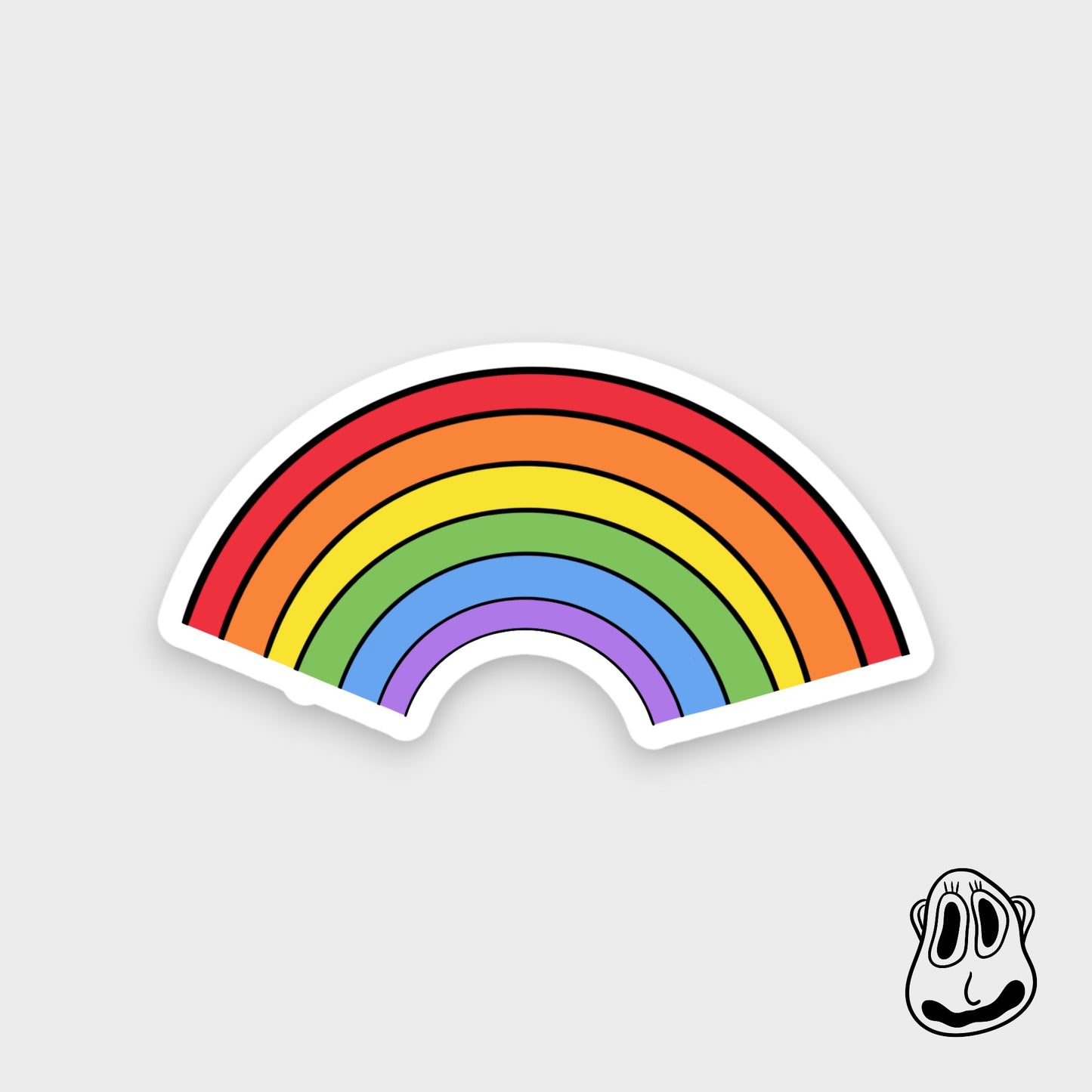 Rainbow Sticker | Handmade Original Art Waterproof Vinyl Sticker