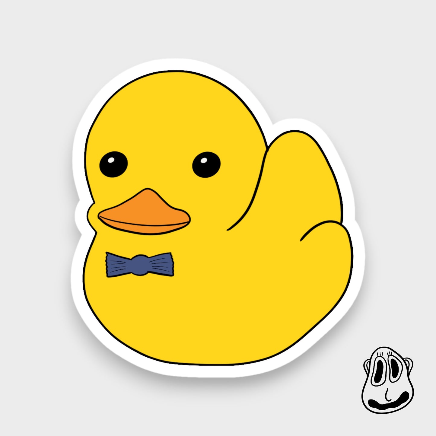 Bowtie Duck Sticker | Handmade Original Art Waterproof Vinyl Sticker