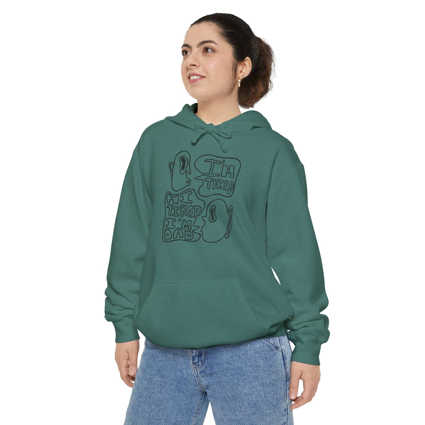 Dad Joke Hoodie | Narcolepsy Awareness and Dad Joke Abstract Faces Sweatshirt, Comfort Colors