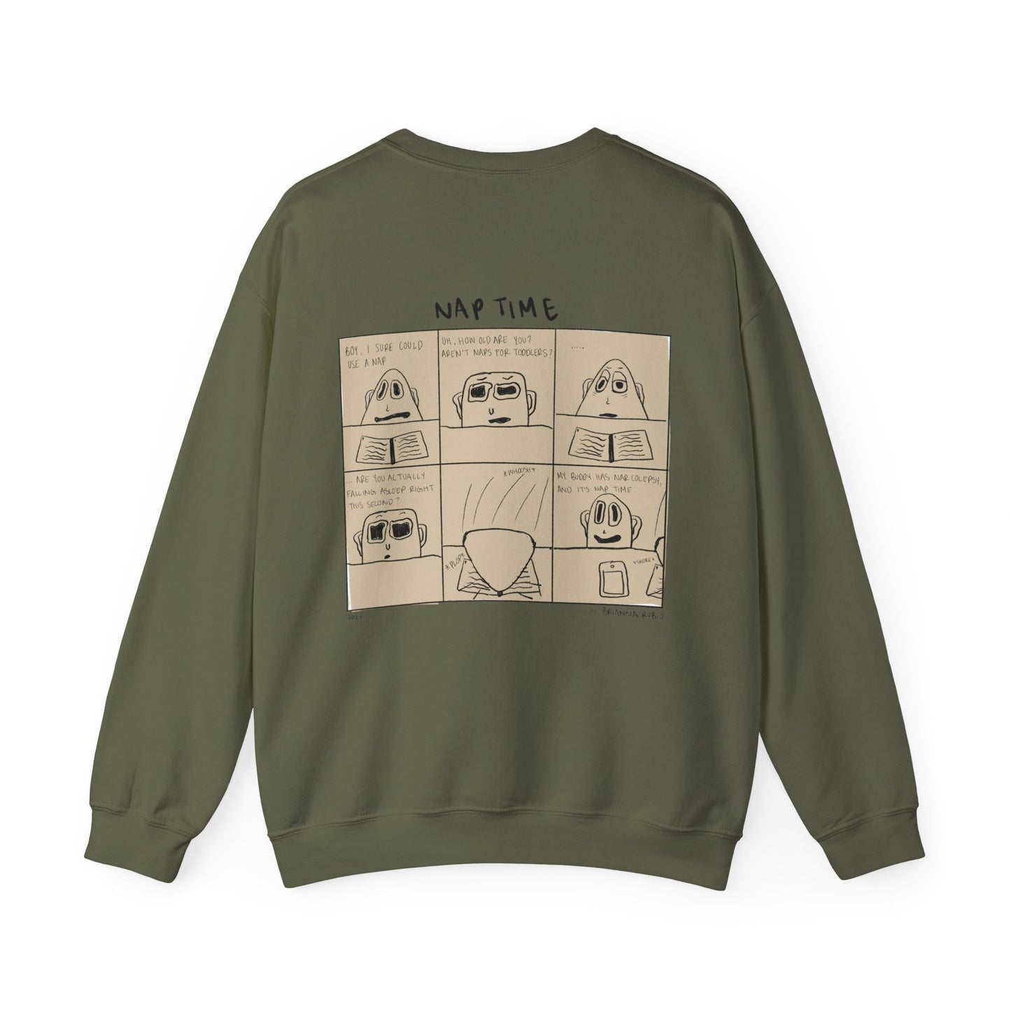 Nap Time Comic Crewneck