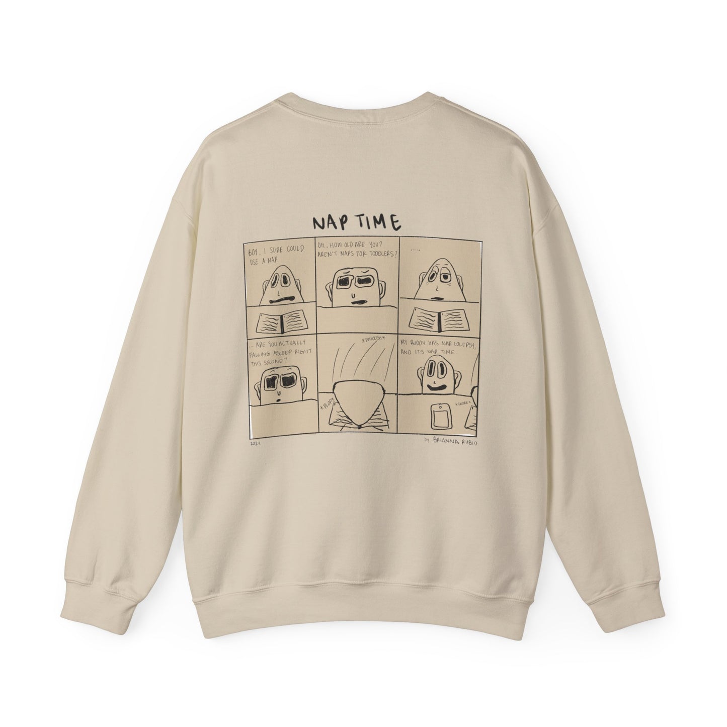 Nap Time Comic Crewneck