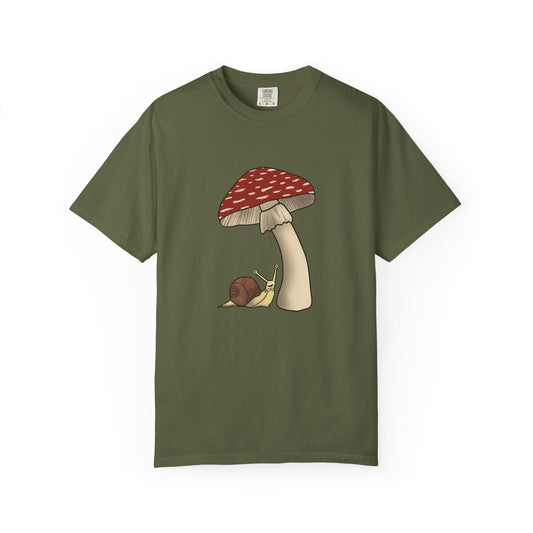 Snail in the Mushroom Shade T-Shirt