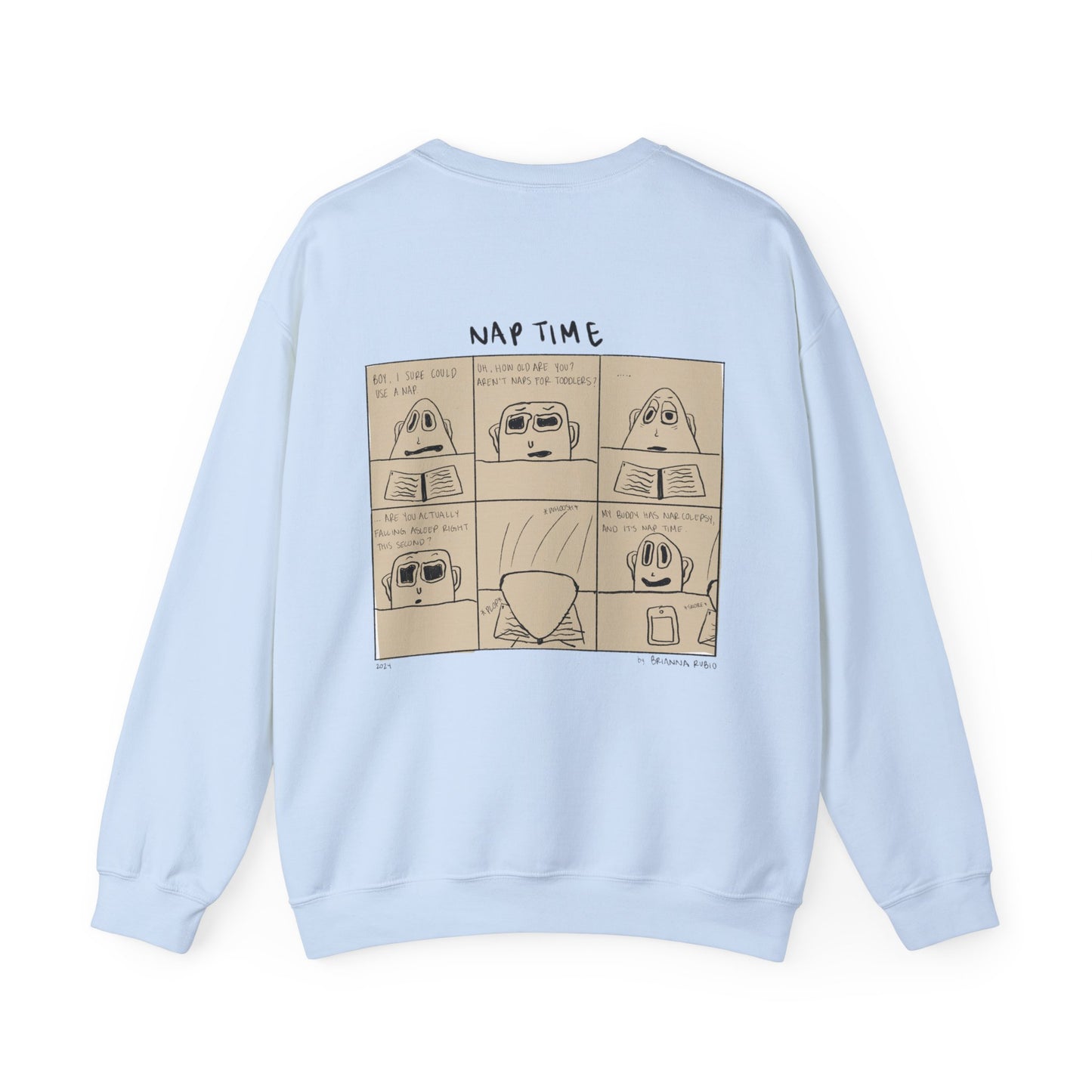 Nap Time Comic Crewneck