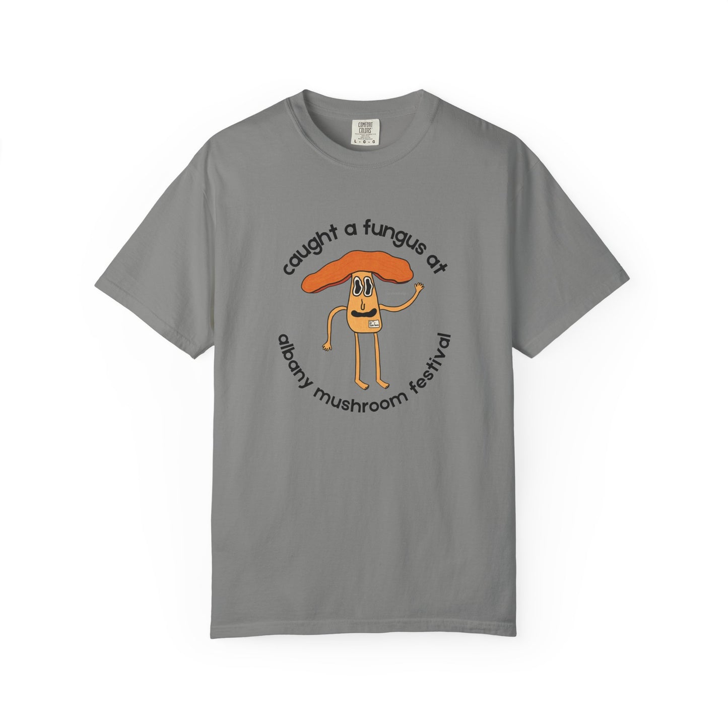 Fun Gus - "Caught a Fungus At Albany Mushroom Festival T-Shirt | Mushroom Festival Graphic Tee - Caught a Fungus Design, Unisex Top, Fall Fashion, Nature Lover Gift, Foraging, Fungi Lover