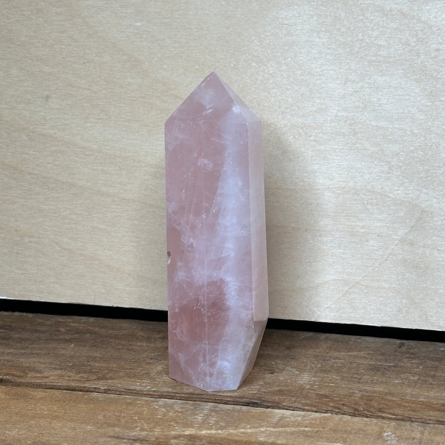 Rose Quartz Tower (B) | Polished Crystal Tower