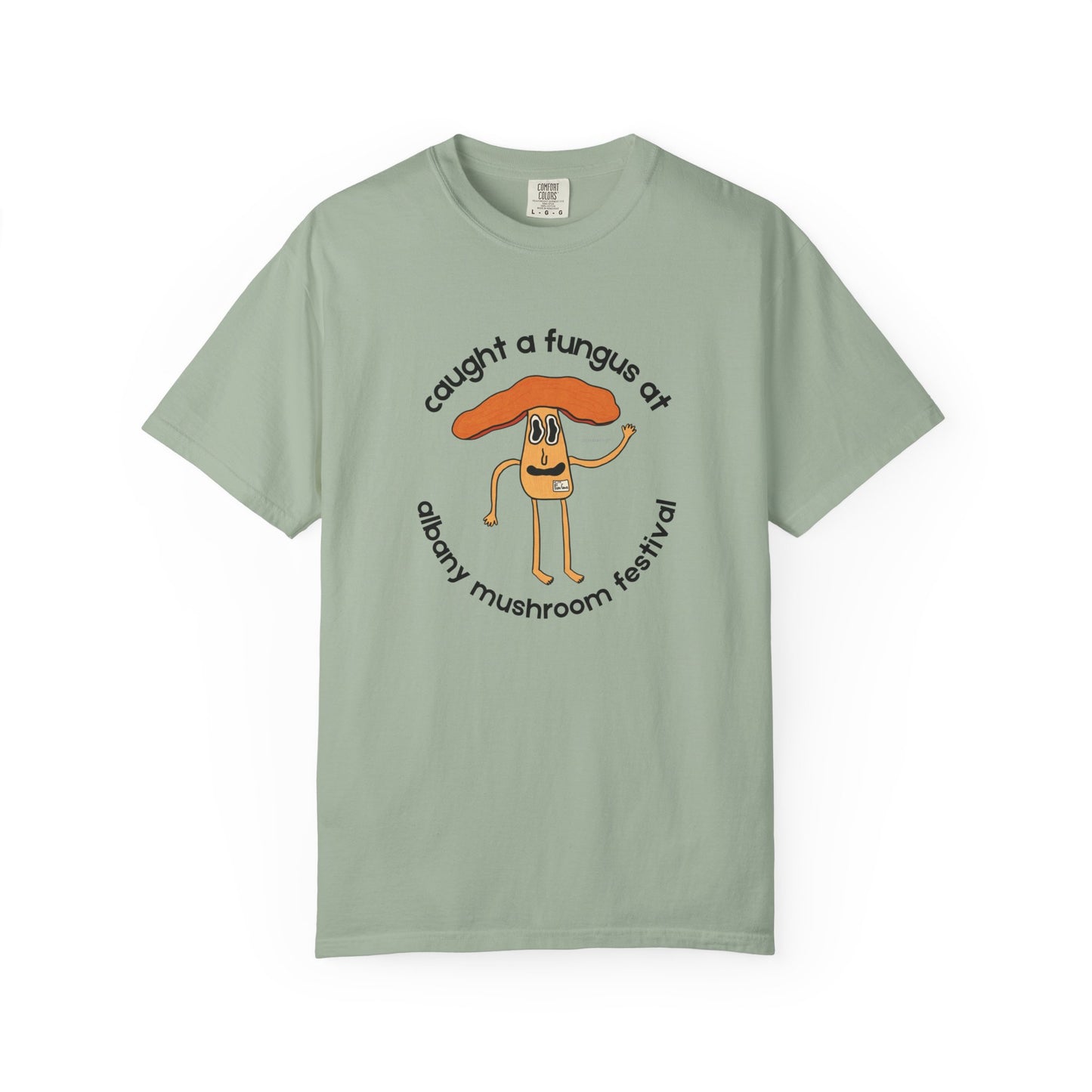 Fun Gus - "Caught a Fungus At Albany Mushroom Festival T-Shirt | Mushroom Festival Graphic Tee - Caught a Fungus Design, Unisex Top, Fall Fashion, Nature Lover Gift, Foraging, Fungi Lover