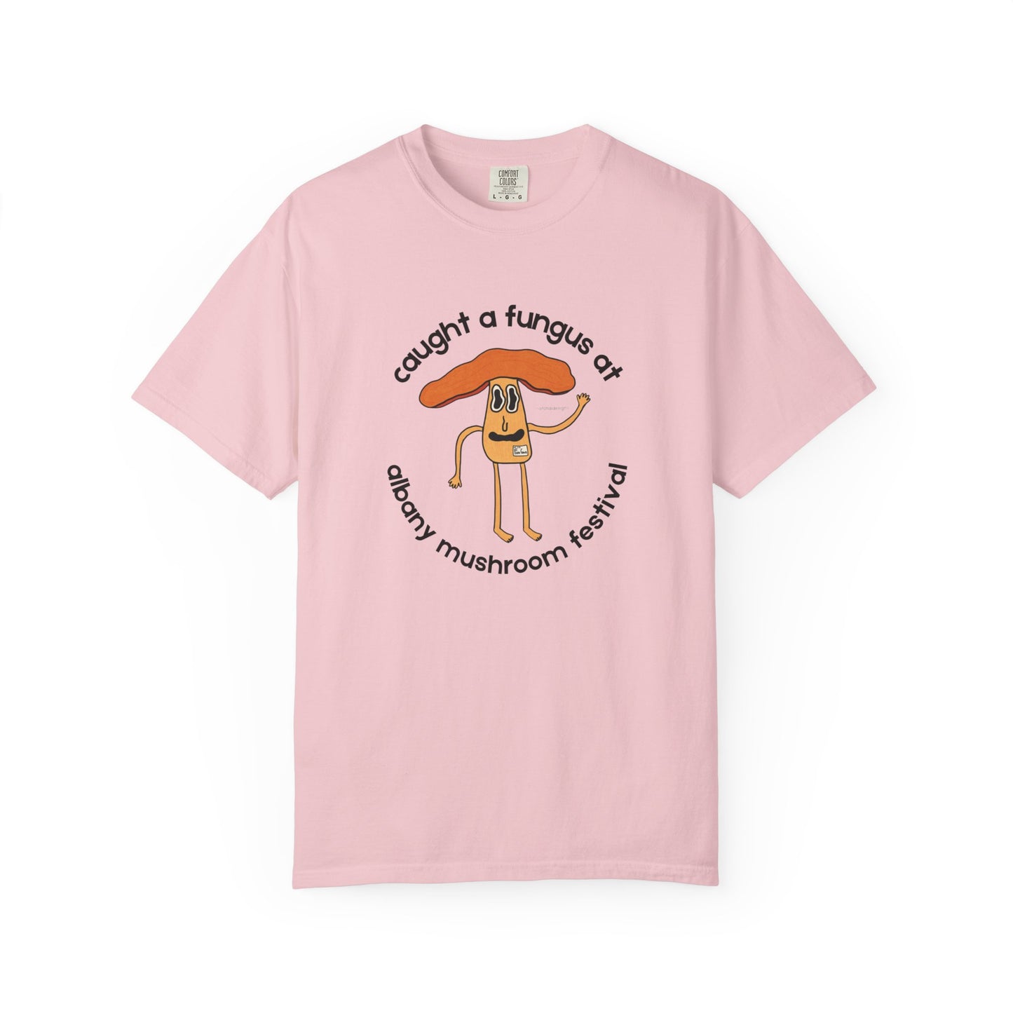 Fun Gus - "Caught a Fungus At Albany Mushroom Festival T-Shirt | Mushroom Festival Graphic Tee - Caught a Fungus Design, Unisex Top, Fall Fashion, Nature Lover Gift, Foraging, Fungi Lover