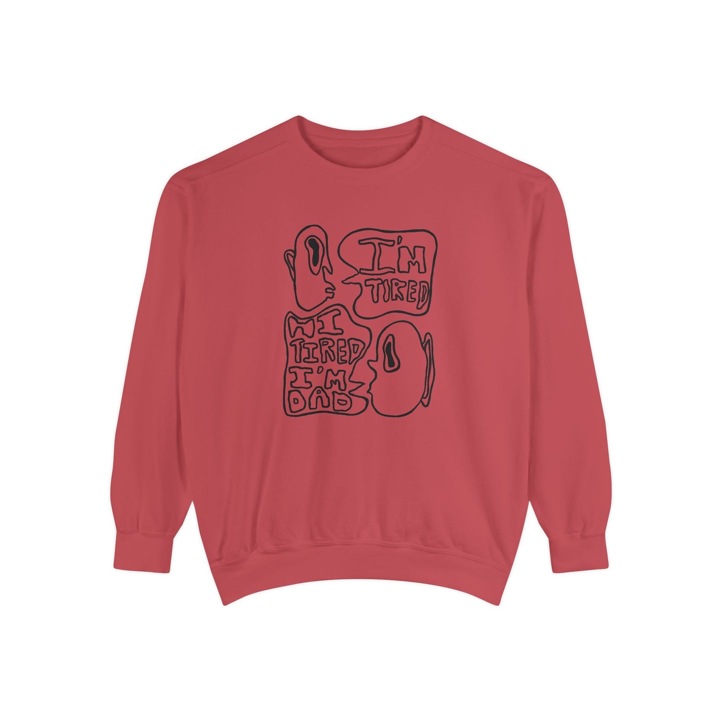 Dad Joke Crewneck | Narcolepsy Awareness and Dad Joke Abstract Faces Sweatshirt, Comfort Colors