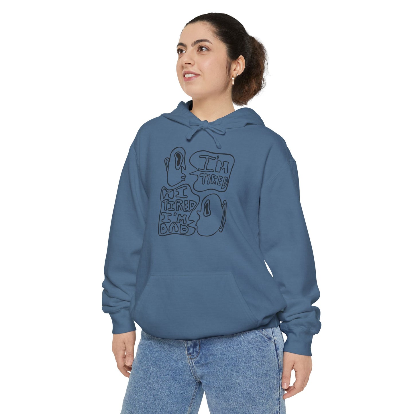 Dad Joke Hoodie | Narcolepsy Awareness and Dad Joke Abstract Faces Sweatshirt, Comfort Colors