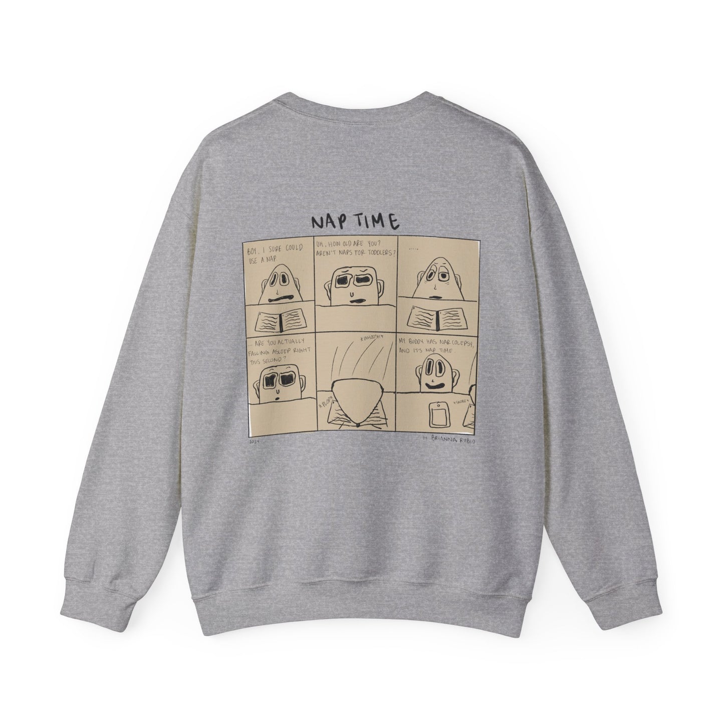 Nap Time Comic Crewneck