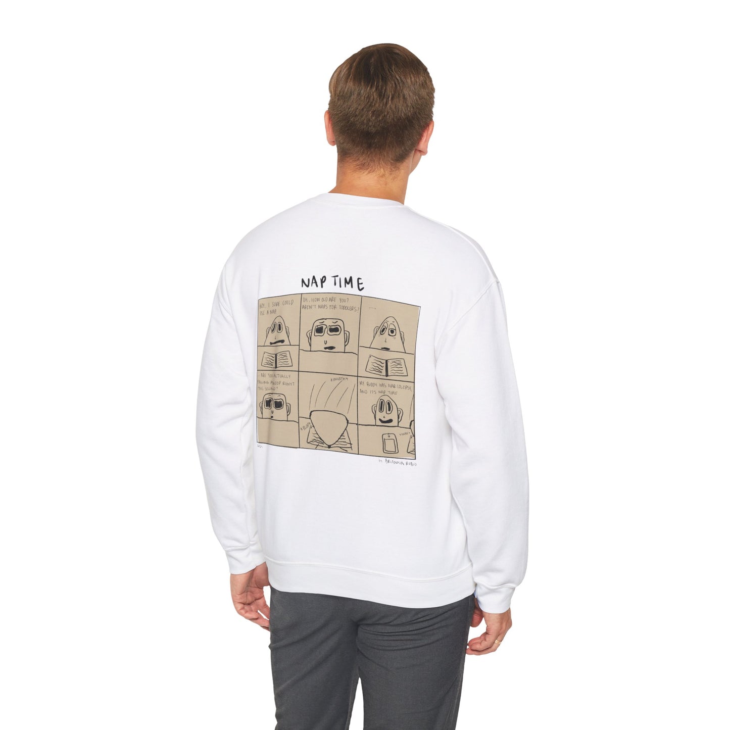 Nap Time Comic Crewneck