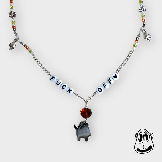 Frog Says F*ck Off Necklace | Chain Necklace