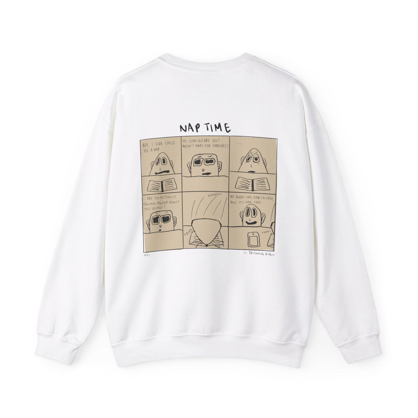 Nap Time Comic Crewneck