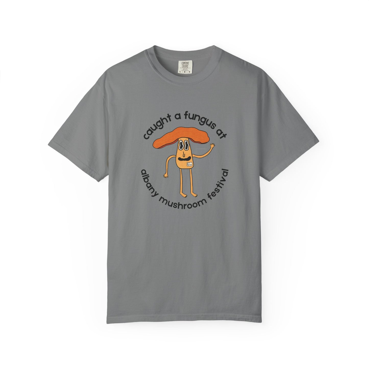 Fun Gus - "Caught a Fungus At Albany Mushroom Festival T-Shirt | Mushroom Festival Graphic Tee - Caught a Fungus Design, Unisex Top, Fall Fashion, Nature Lover Gift, Foraging, Fungi Lover