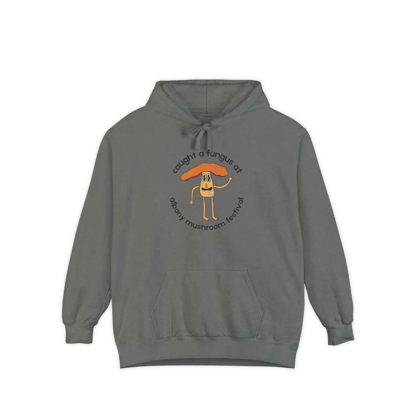 Fun Gus - "Caught a Fungus At Albany Mushroom Festival Hoodie |Mushroom Festival Sweatshirt - Caught a Fungus Design, Unisex Cozy Top, Fall Fashion, Nature Lover Gift, Foraging, Fungi Lover