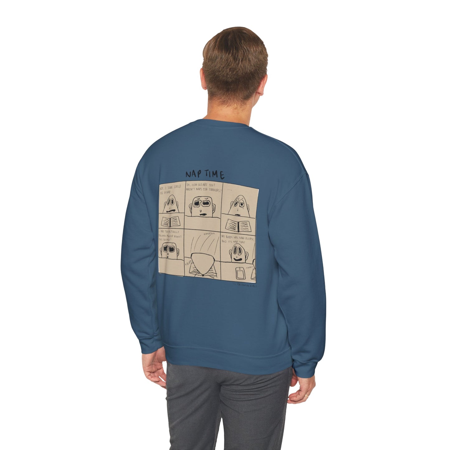 Nap Time Comic Crewneck