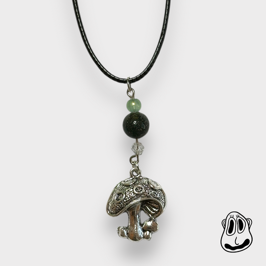 Mossy Mushroom Necklace | Handmade Jewelry