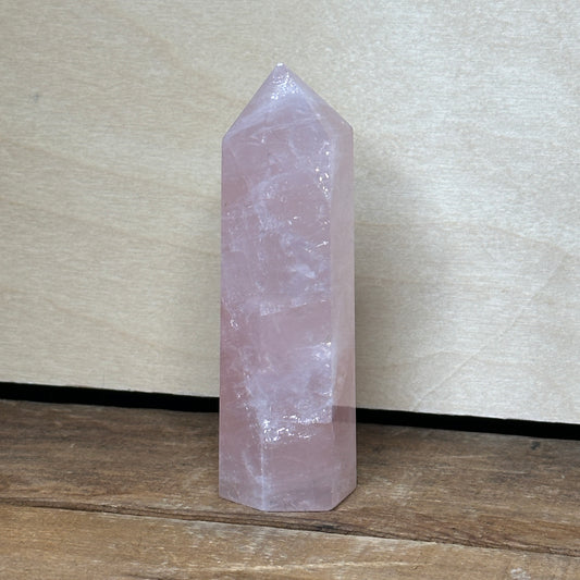 Rose Quartz Tower (B) | Polished Crystal Tower