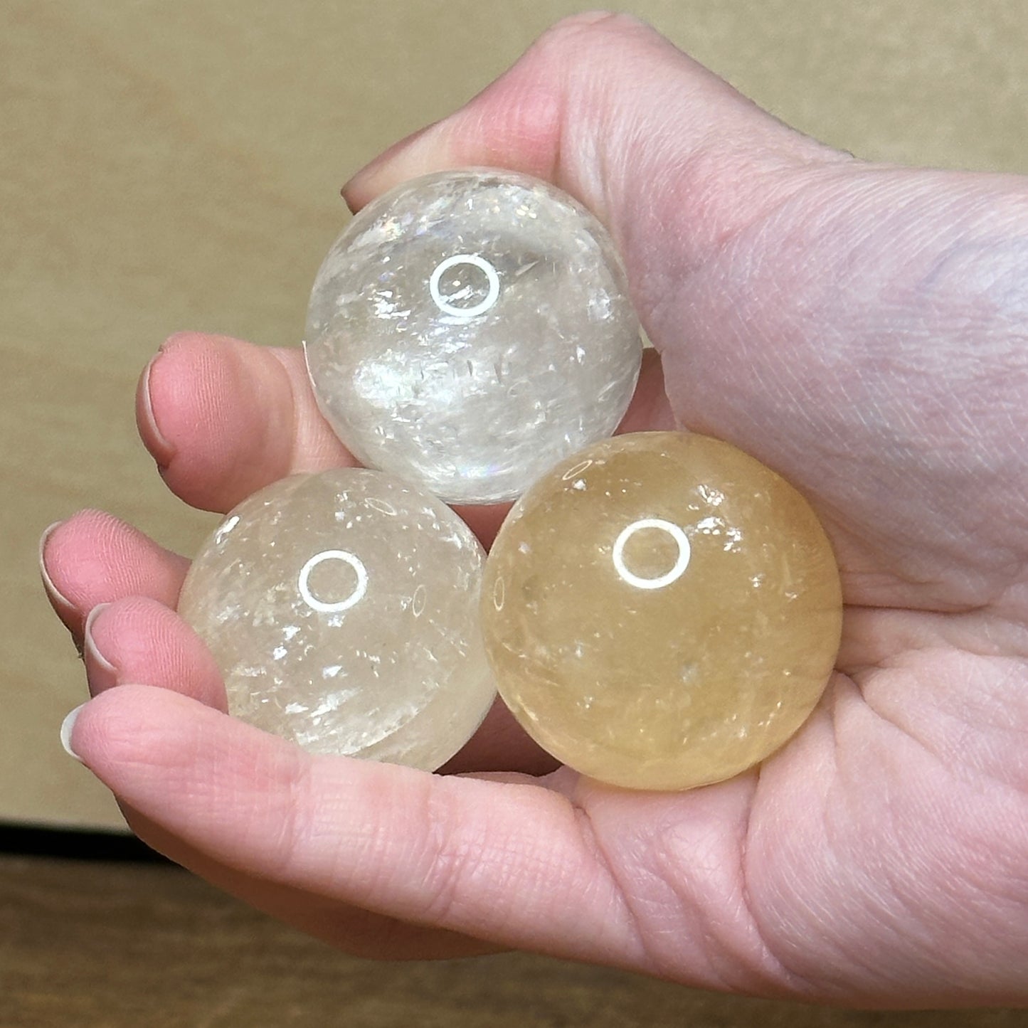 Honey Calcite Mini Sphere | Crystal Spheres