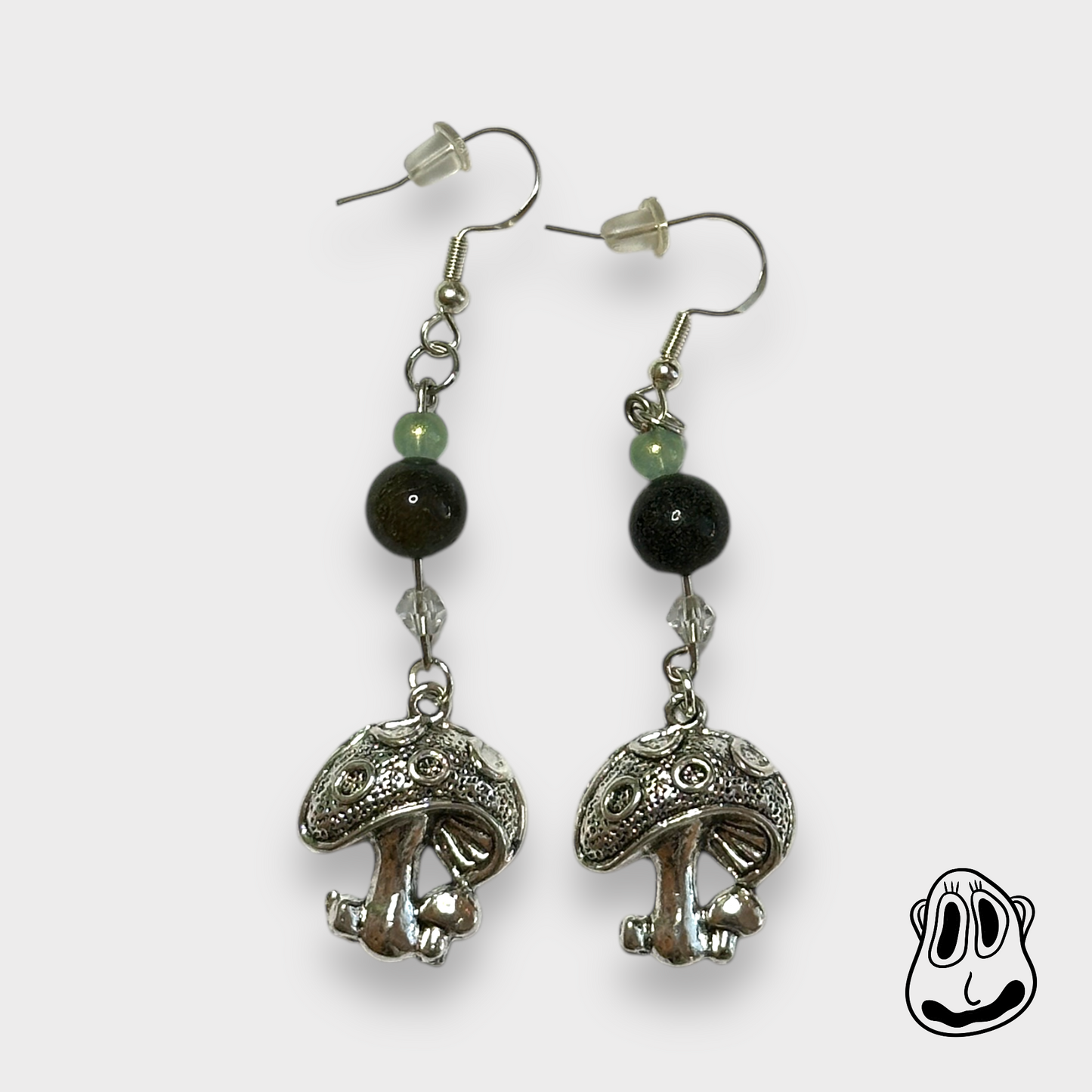 Mossy Mushroom Mushroom Earrings | Handmade Jewelry